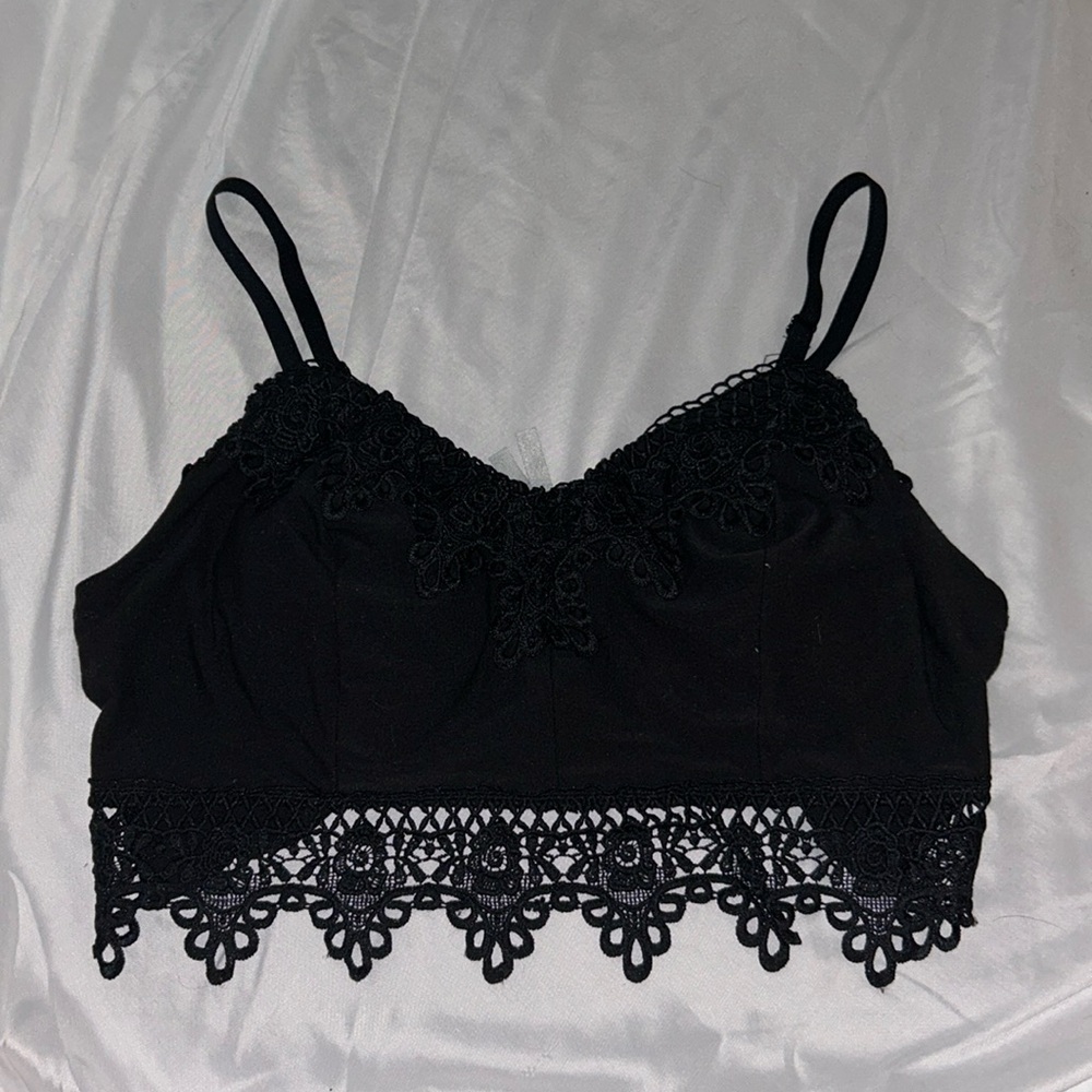 Black tank top